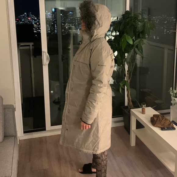 Columbia Long Down Jacket (Size Small) - Picture 5 of 5